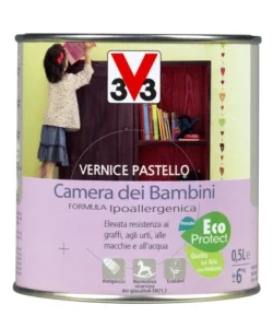 Vernice per legno - vernice pastello camera dei bambini - rock n'roll - 0,5 litri Prezzo Ridotto